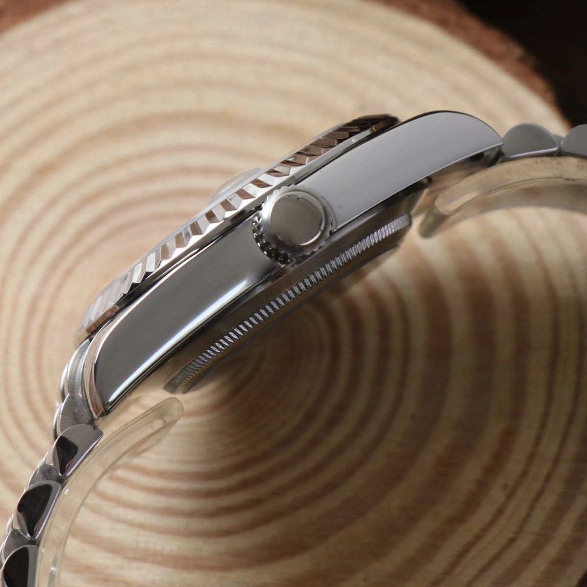 Seiko Mod Datejust Arabic Black