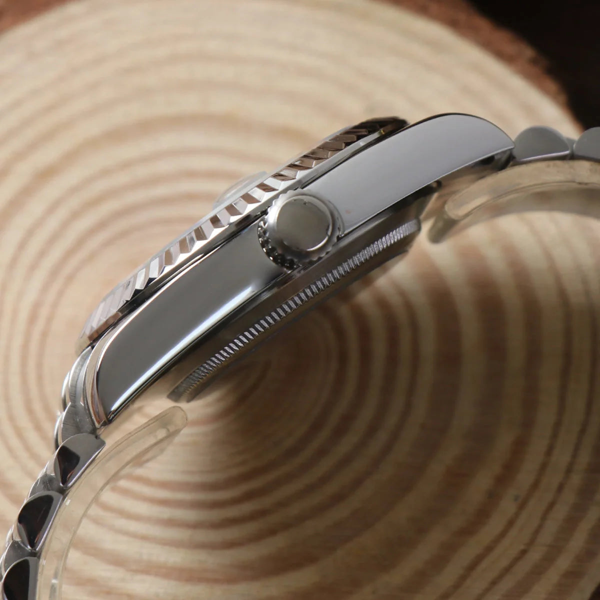 Seiko Mod Datejust Arabe Noir