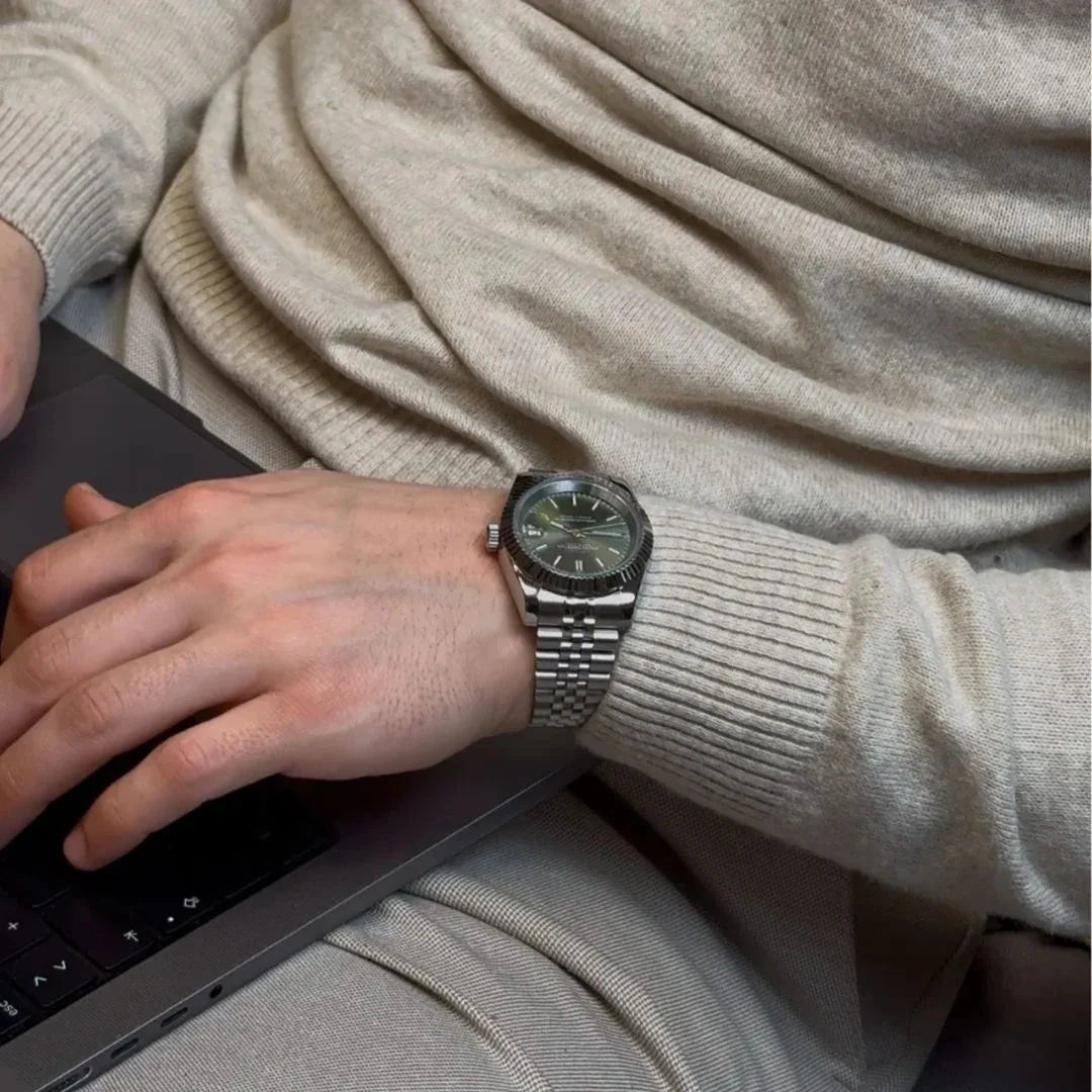 Seiko Mod Datejust Rhodium