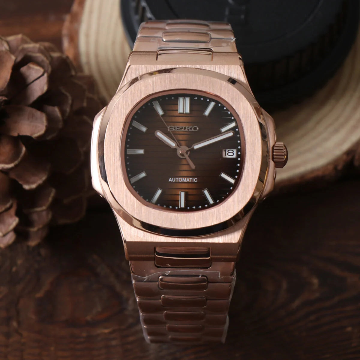 Seiko Mod Nautilus Chocolate