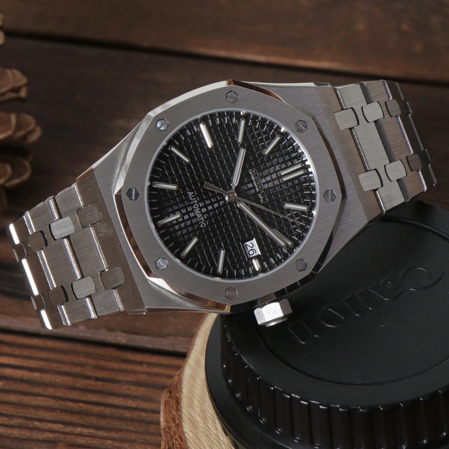 Seiko Mod Royal Oak Black