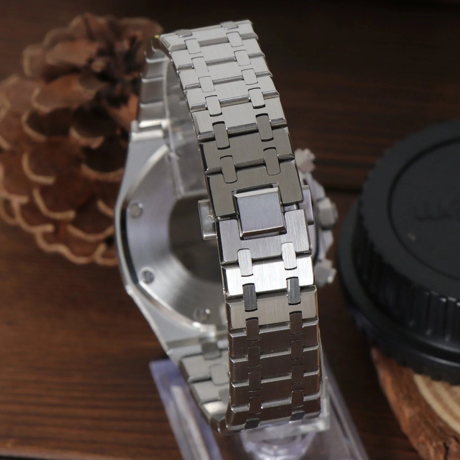 Seiko Mod Royal Oak Chronographe Vert