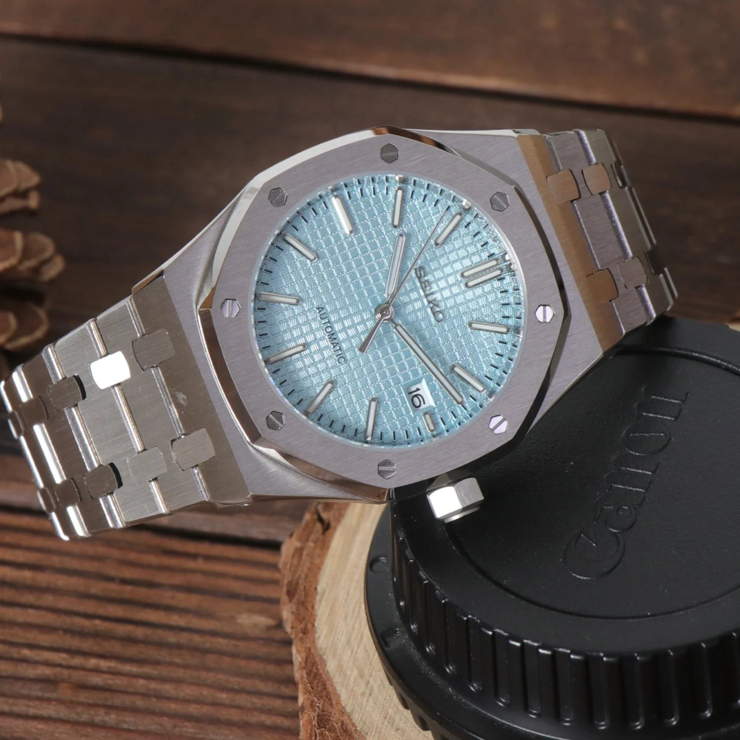 Seiko Mod Royal Oak Bleu Tiffany