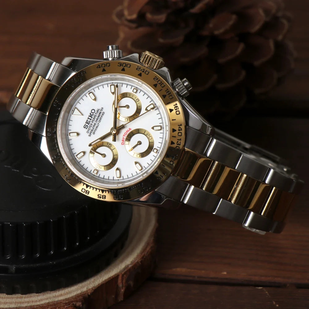 Seiko Mod Daytona Two Tone Gold