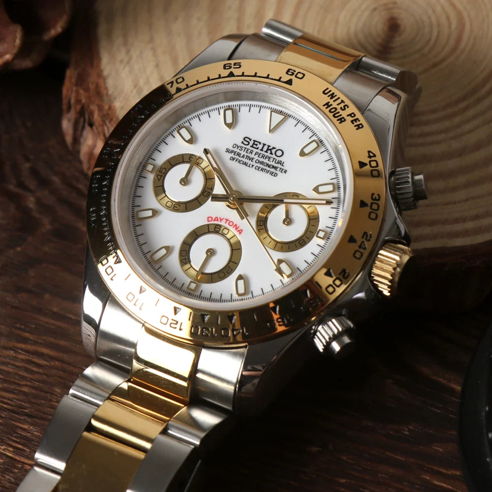Seiko Mod Daytona Two Tone Gold