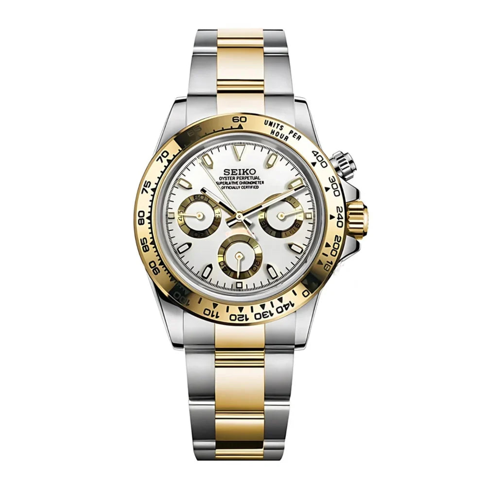 Seiko Mod Daytona bicolore or