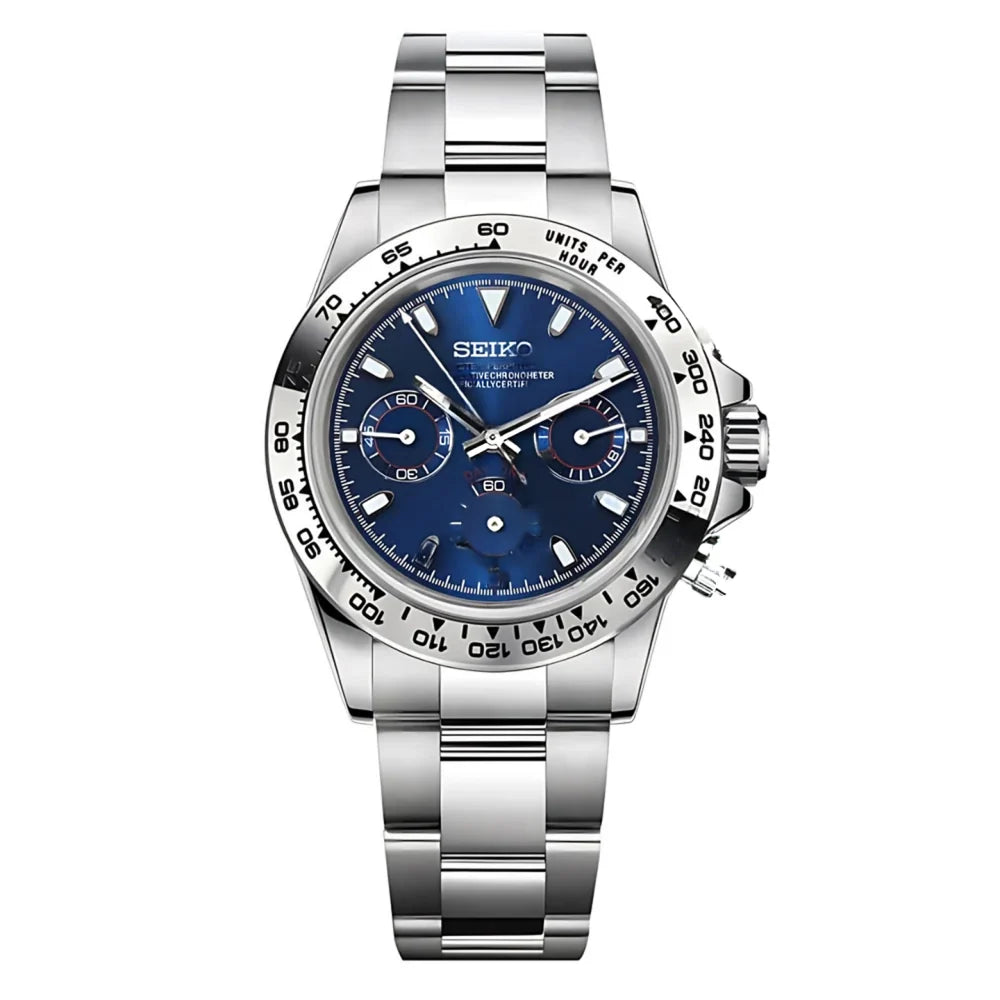 Seiko Mod Daytona Royalblau