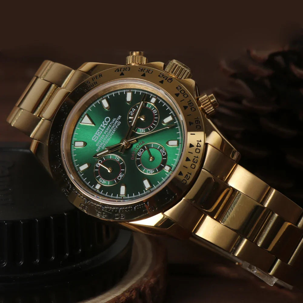 Seiko Mod Daytona Émeraude