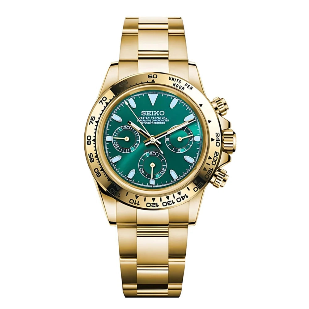 Seiko Mod Daytona Emerald