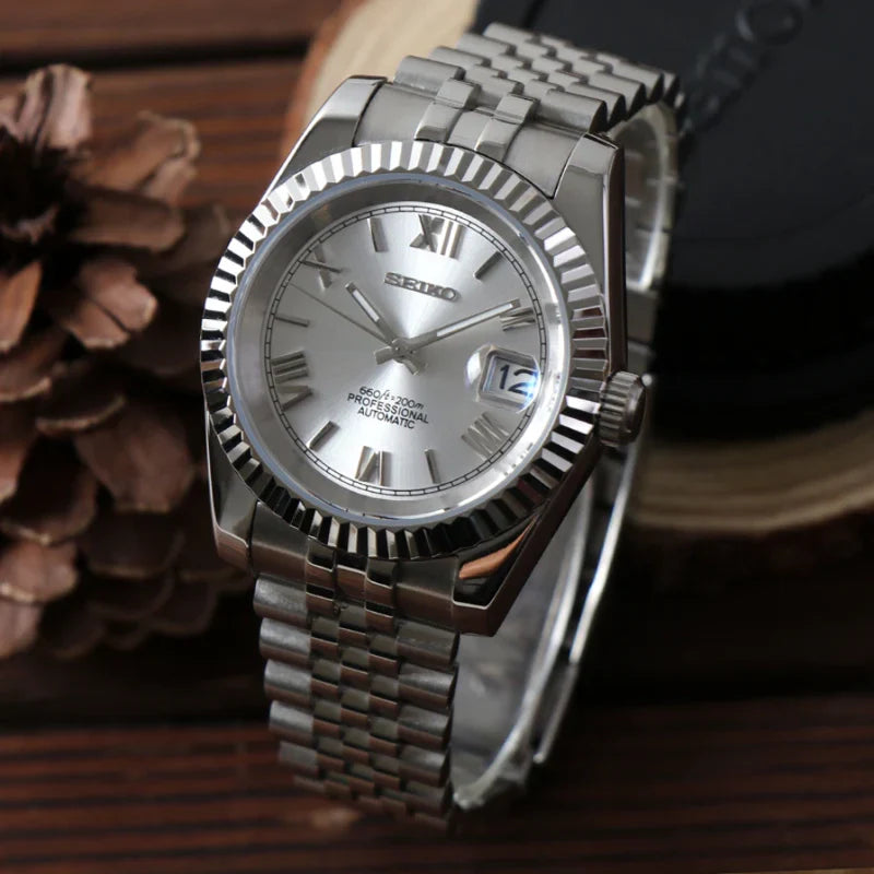 Seiko Mod Datejust Blanche