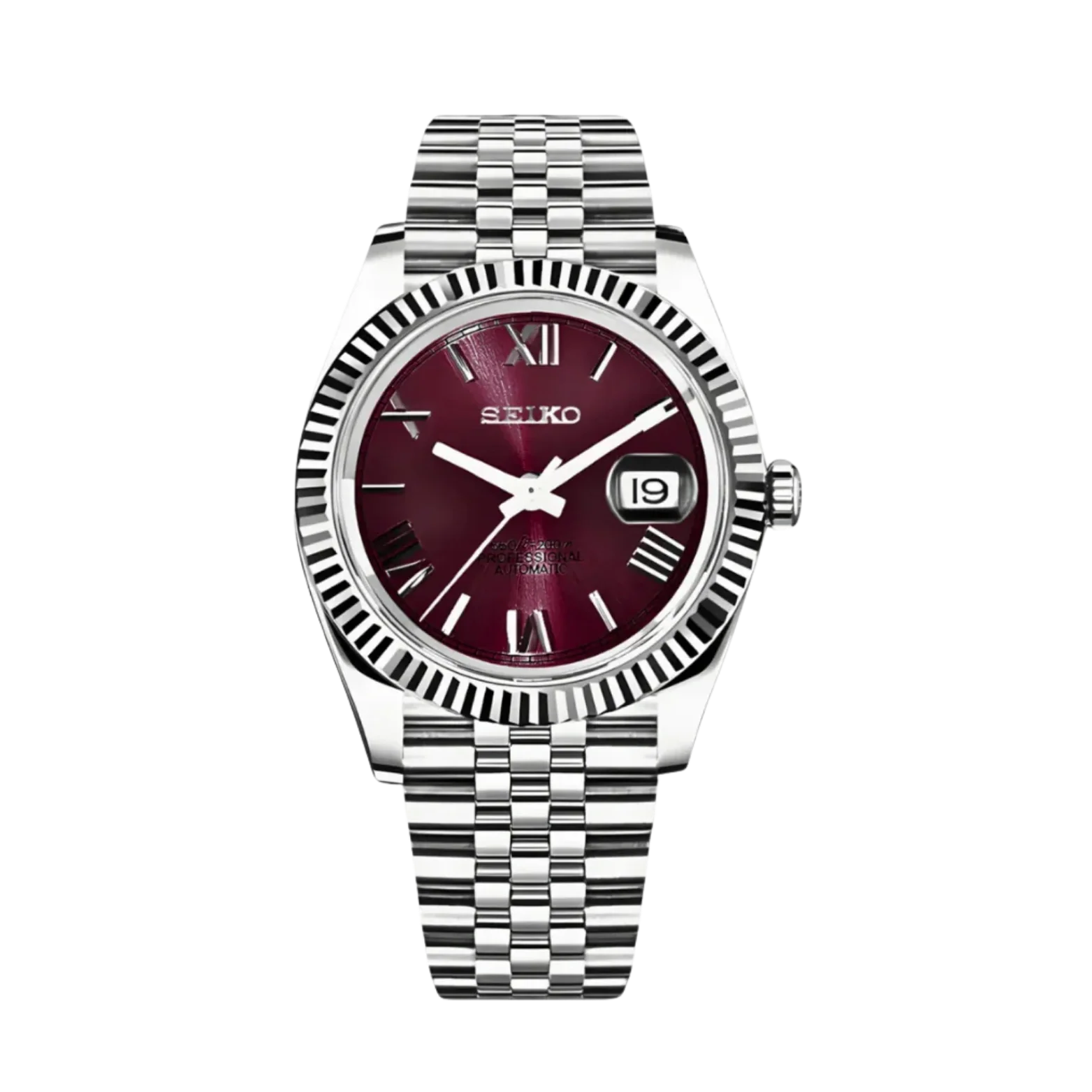 Seiko Mod Datejust Roman Purple.