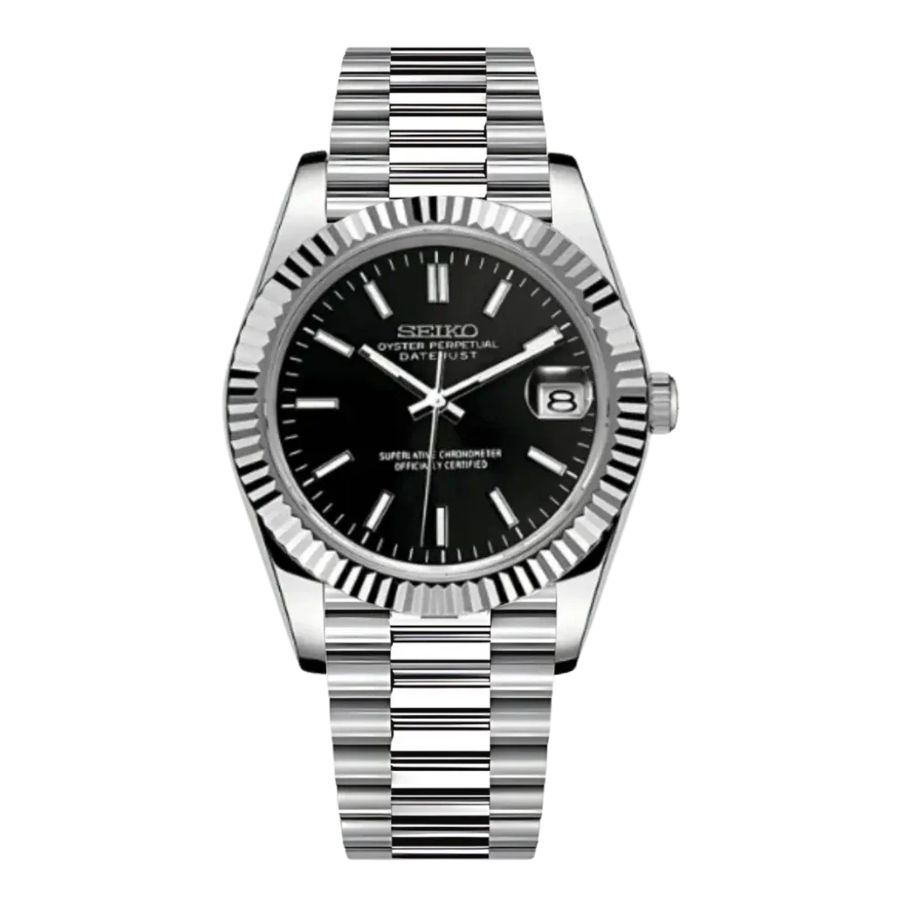 Seiko Mod Datejust Noir