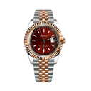 Seiko Mod Datejust Roman Red Two Tone.