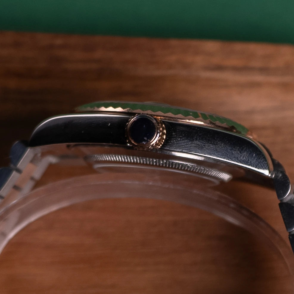 Seiko Mod Datejust Arabic Brown Two Tone