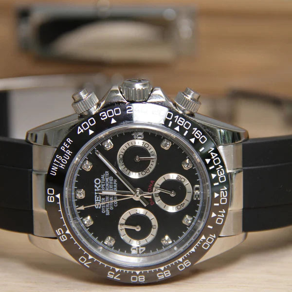 Seiko Mod Daytona Black