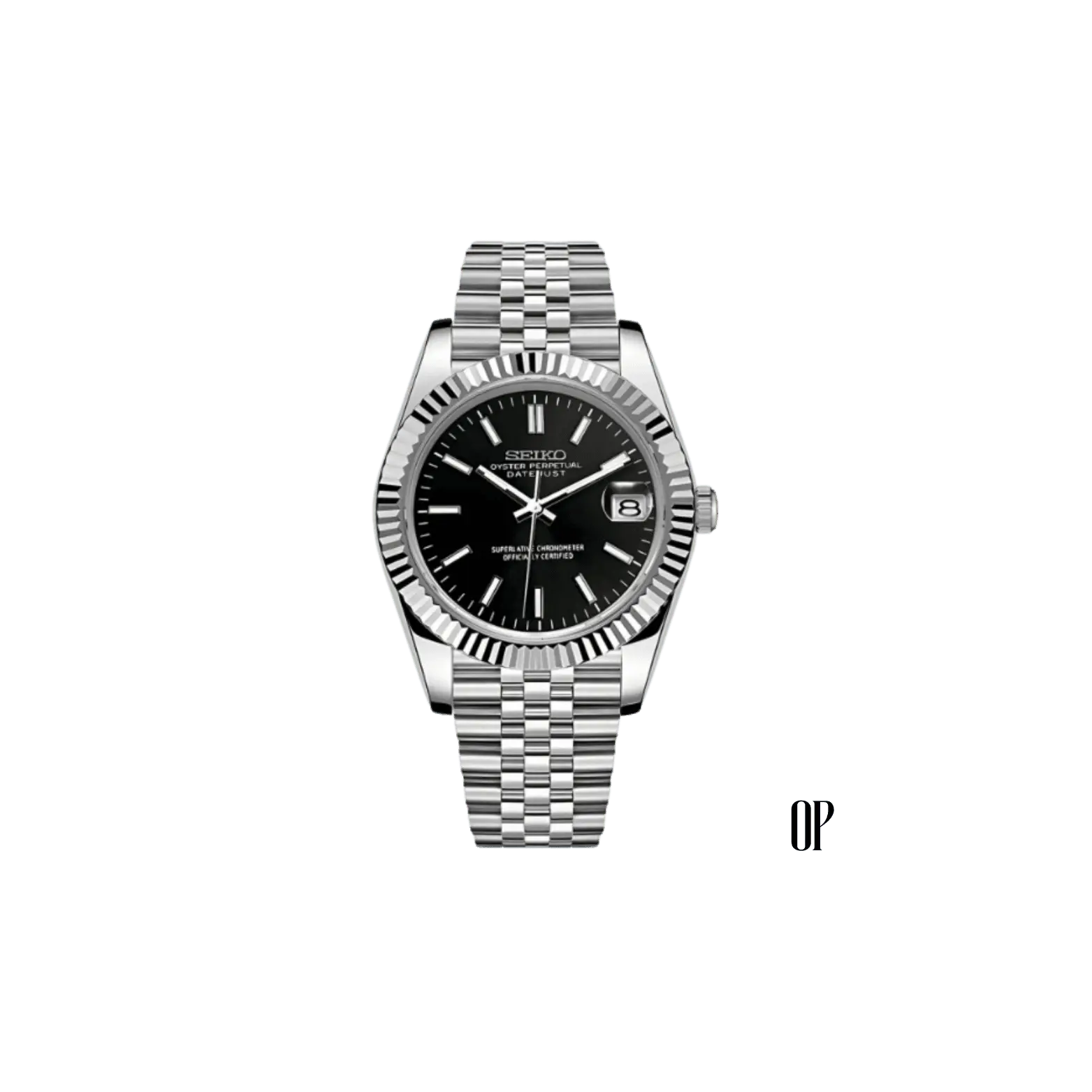 Seiko Mod Datejust Black.