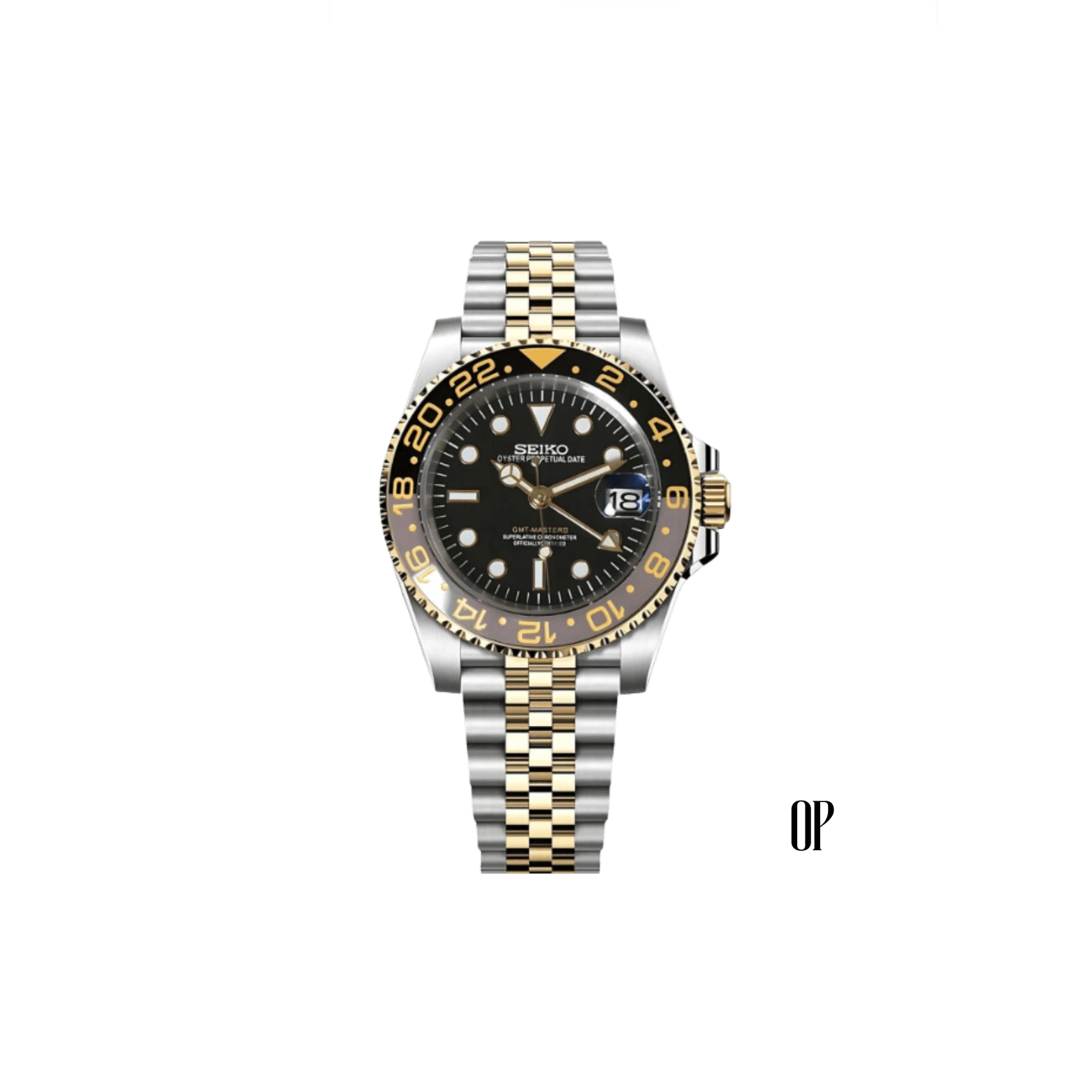 Seiko Mod GMT Master II Two-Tone.
