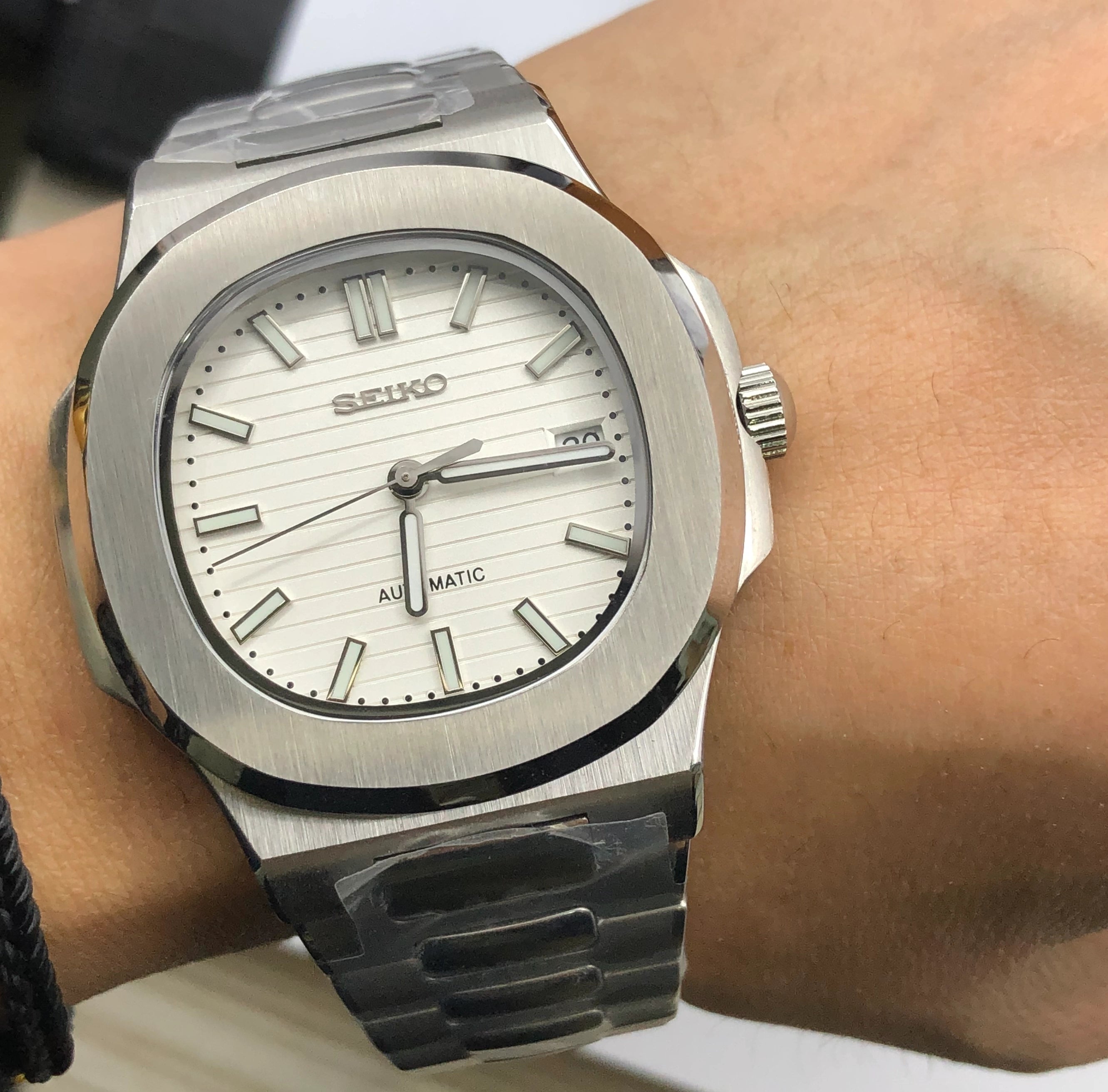 Seiko Mod Nautilus White