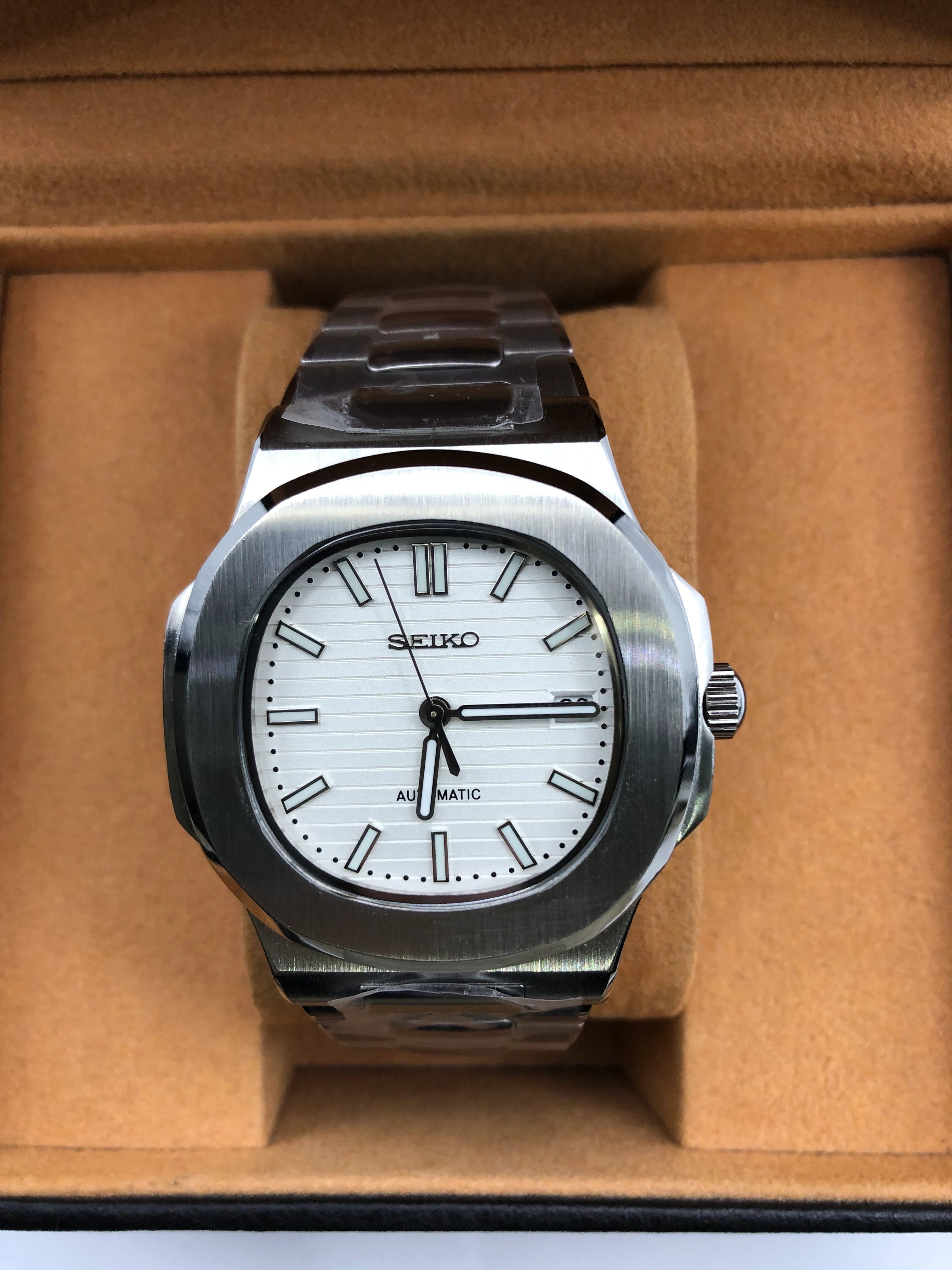 Seiko Mod Nautilus White