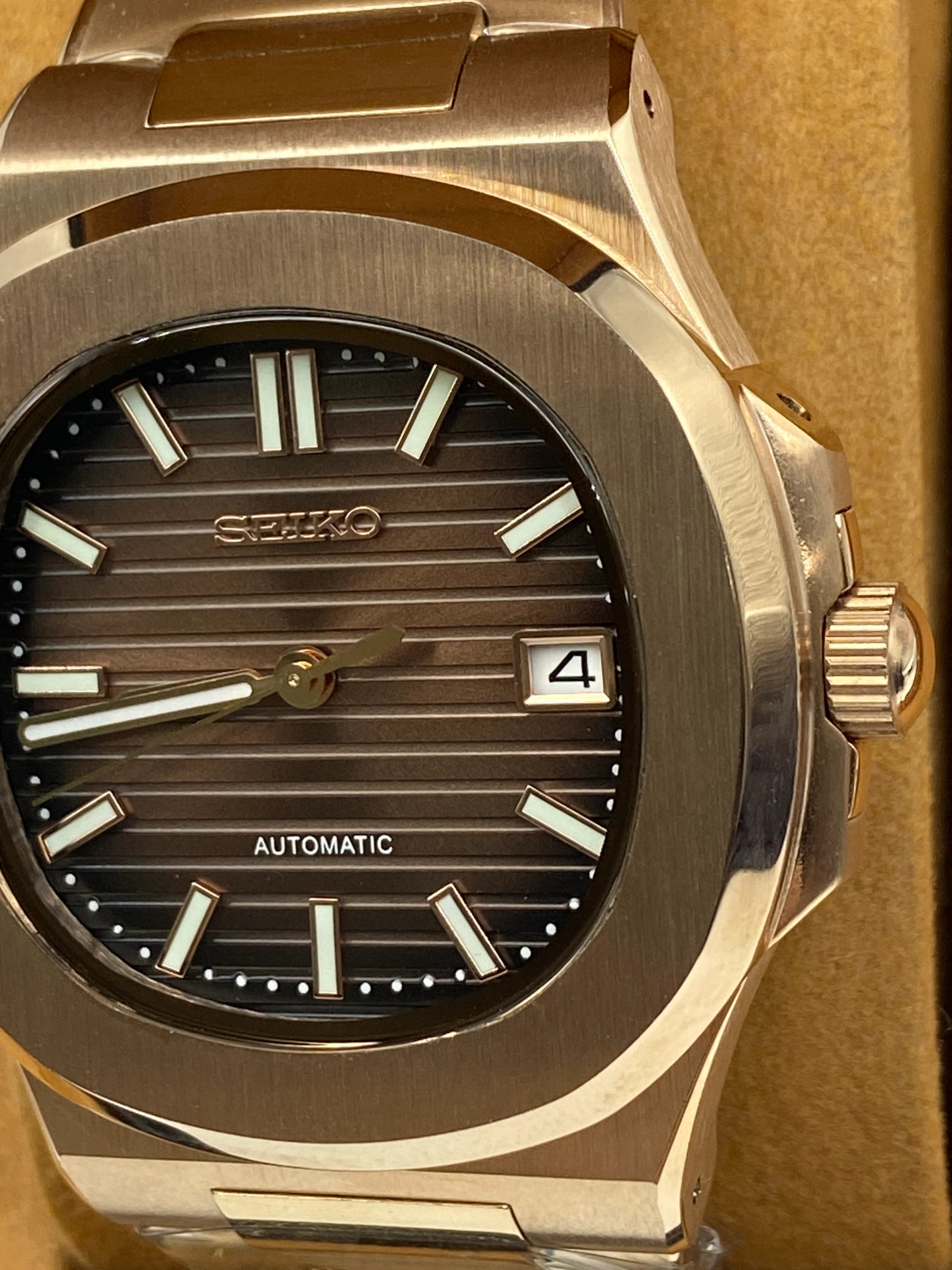 Seiko Mod Nautilus Chocolate