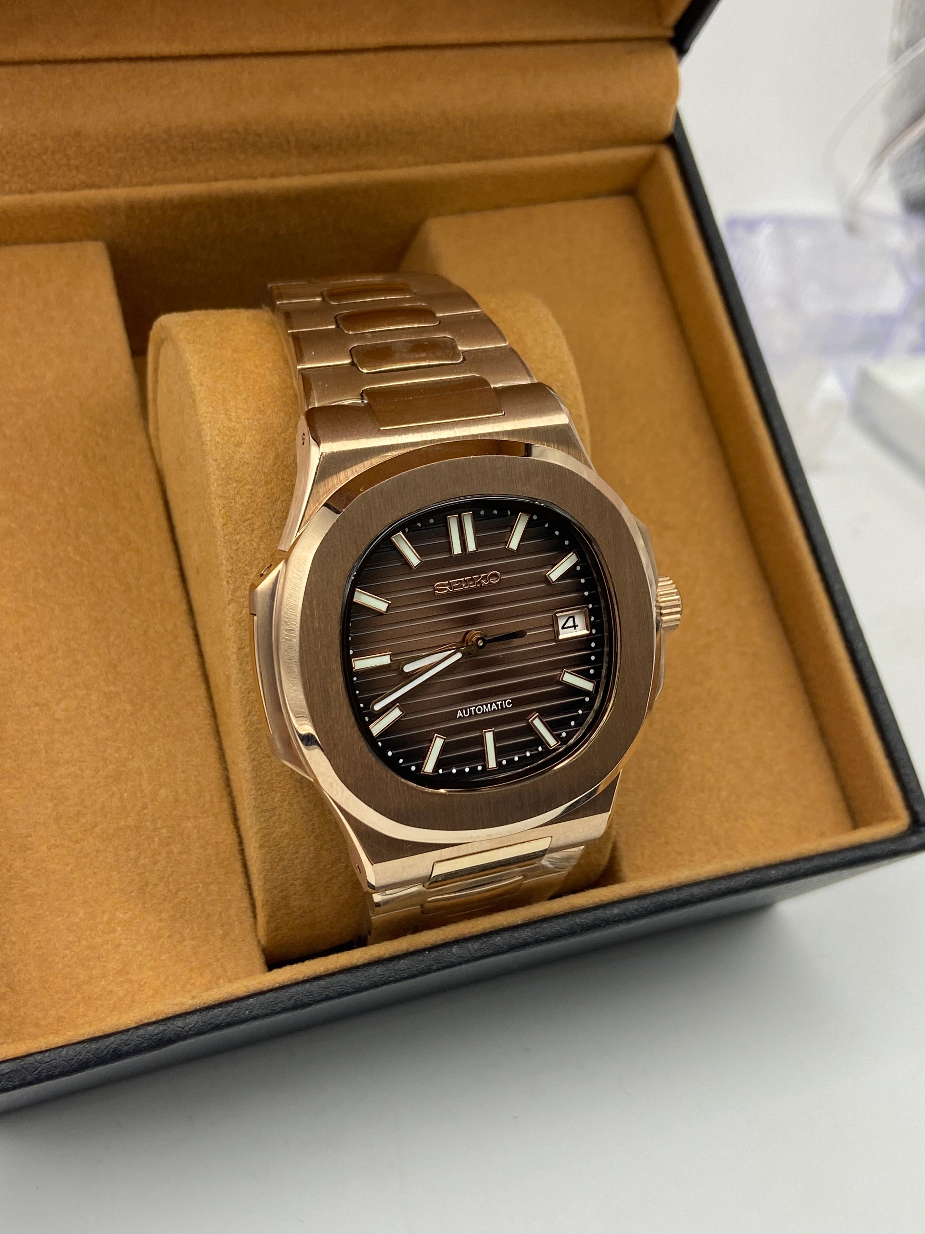 Seiko Mod Nautilus Chocolate