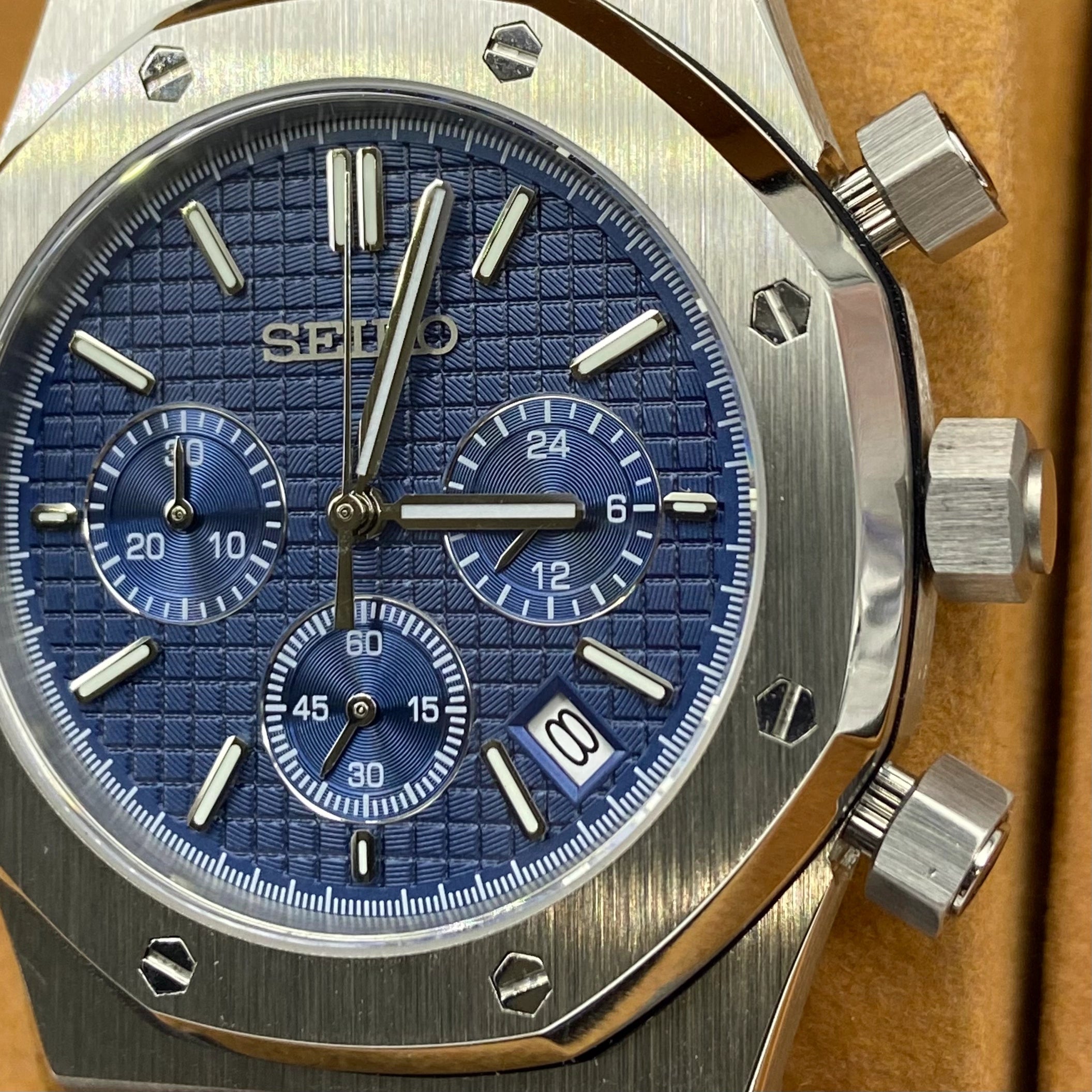 Seiko Royal Oak Cronografo Blu