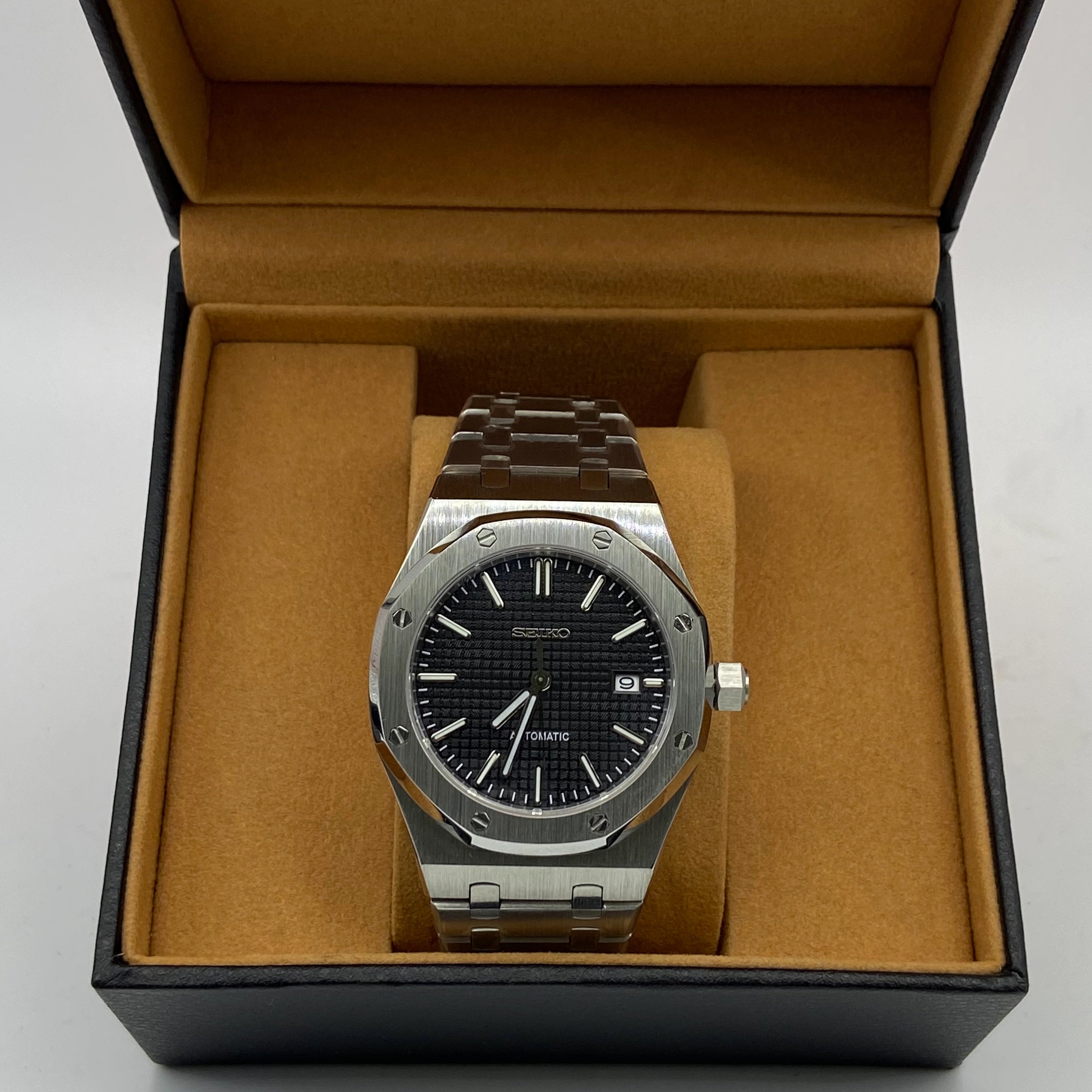 Seiko Mod Royal Oak Black
