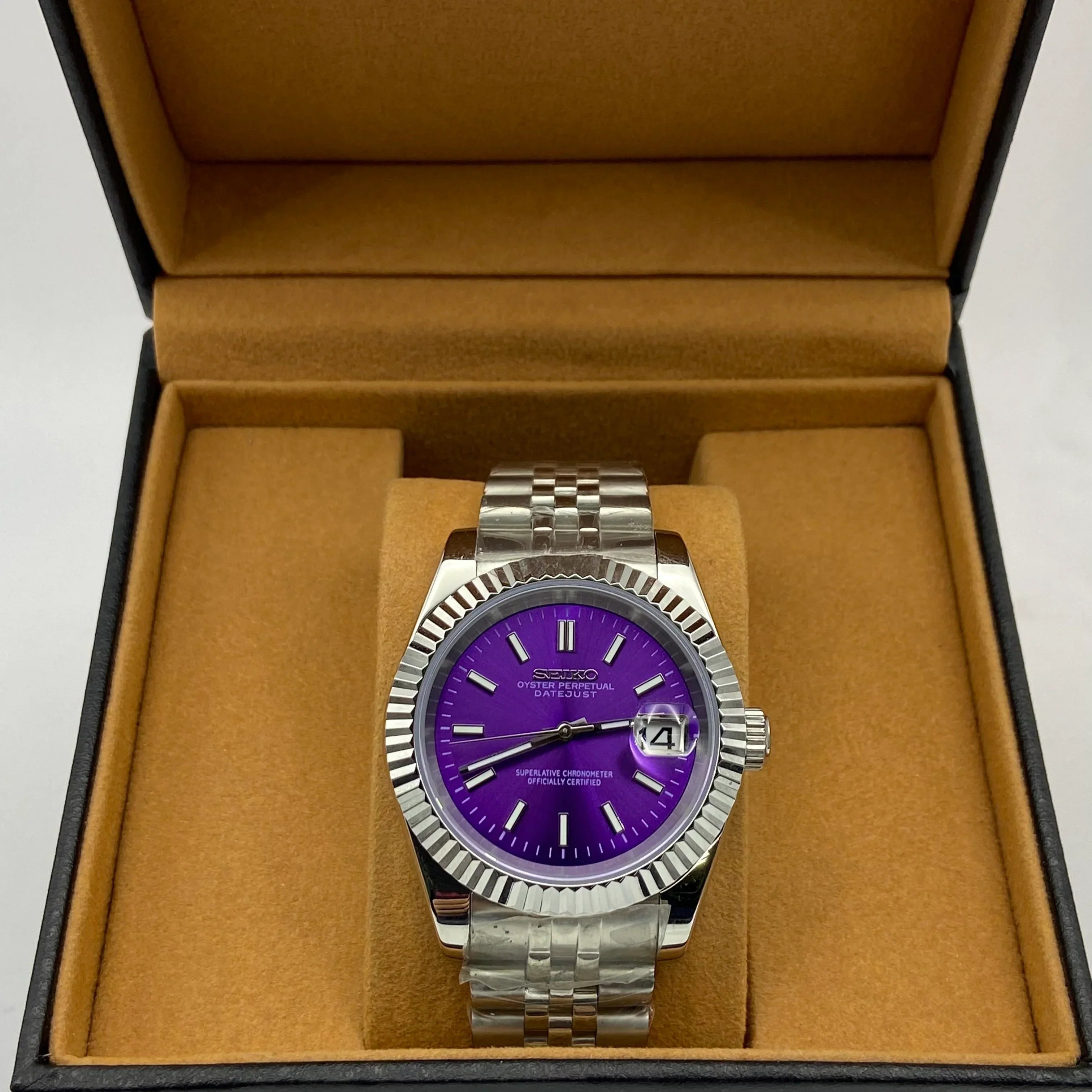 Seiko Mod Datejust Violet