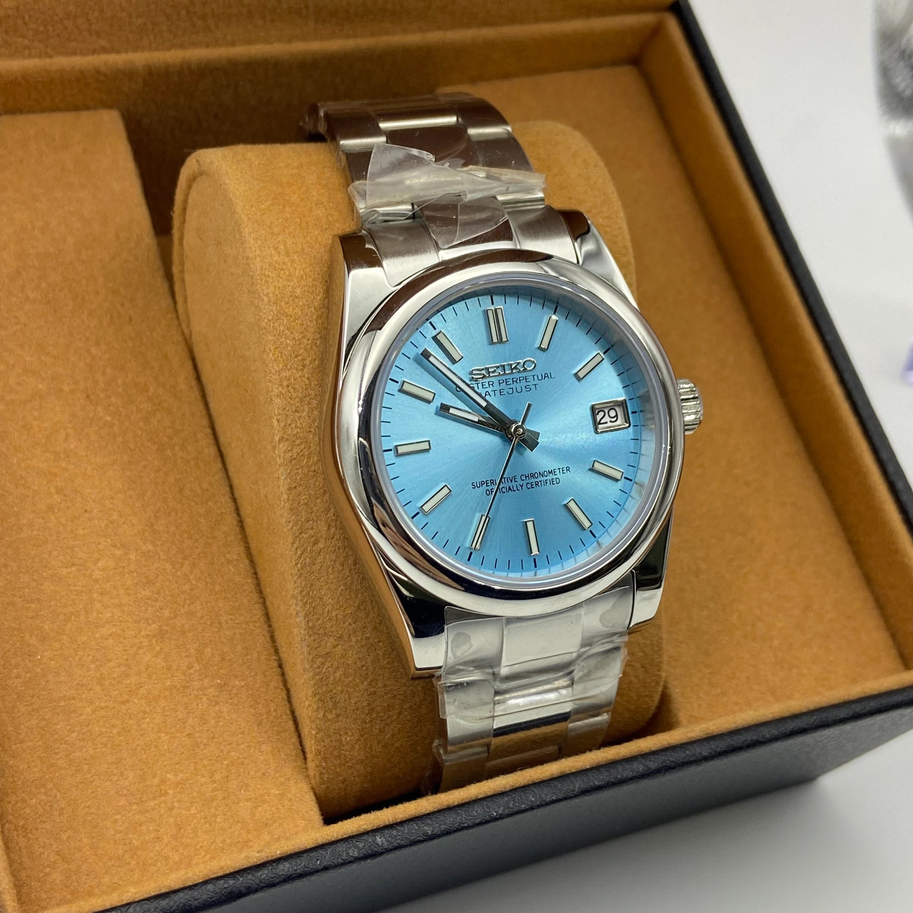Seiko Mod Datejust Tiffany Roman