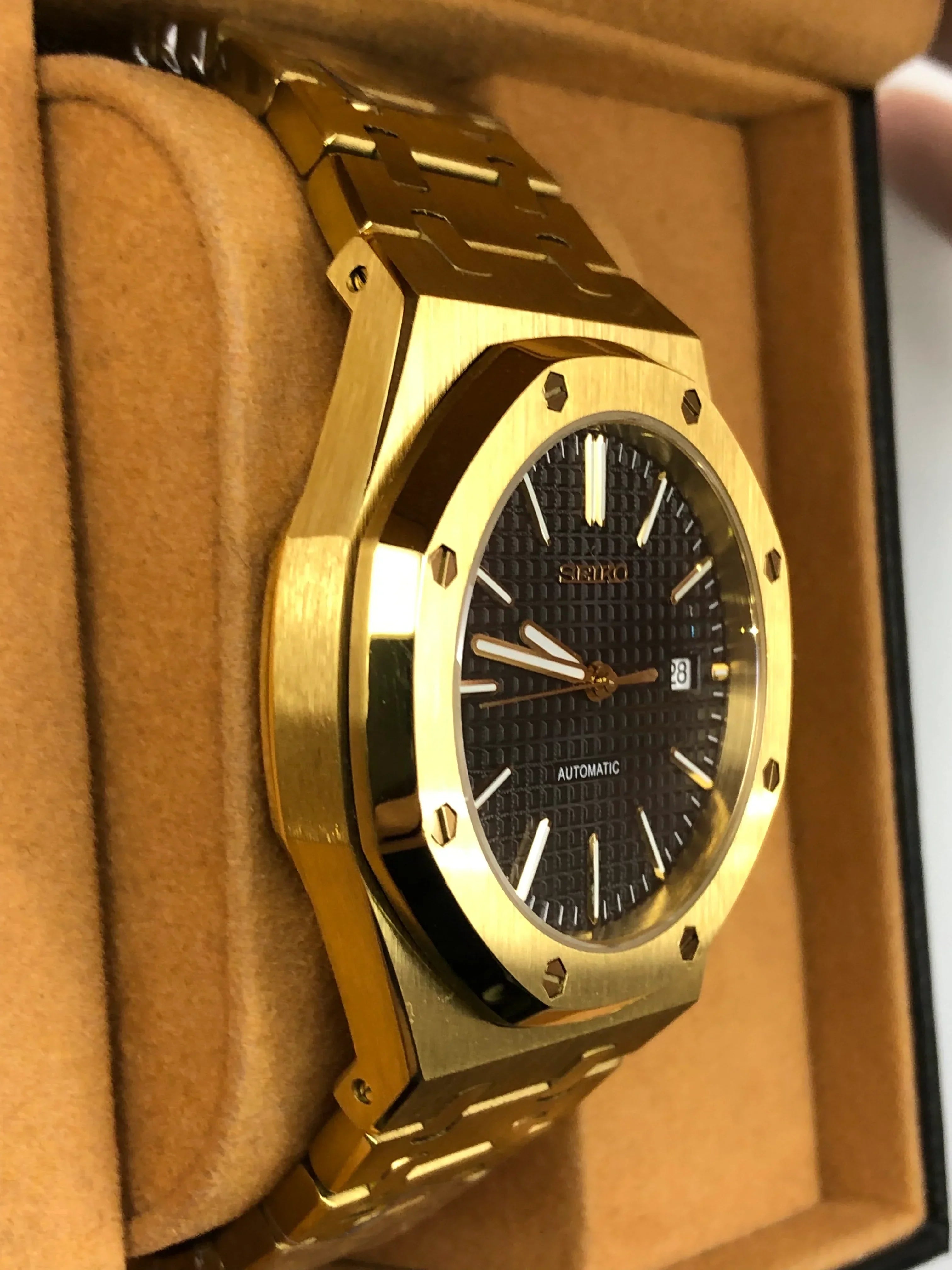 Seiko Mod Royal Oak Gold