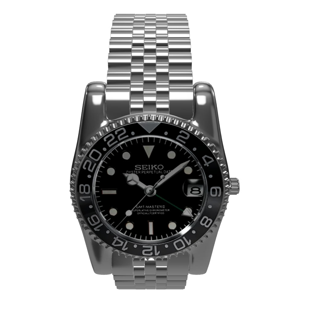 Seiko Mod GMT Bruce Wayne