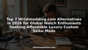 Watch enthusiast assembling custom Seiko mod