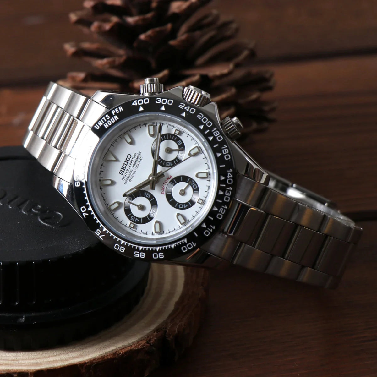 Seiko Mod Daytona Panda