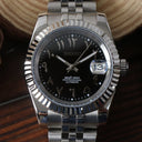 Seiko Mod Datejust Arabic Black