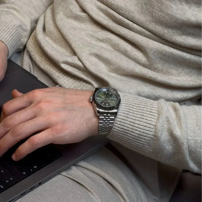 Seiko Mod Datejust Rhodium