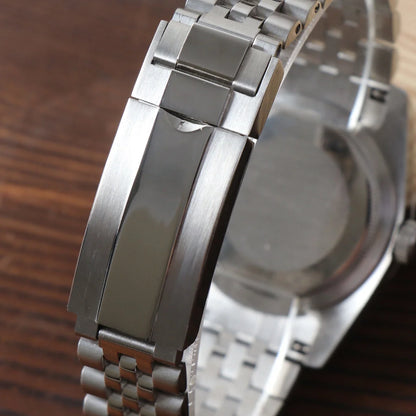 Seiko Mod Datejust Rhodium