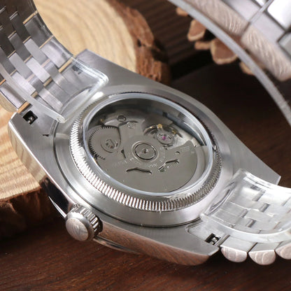 Seiko Mod Datejust Arabe Cristal Vert