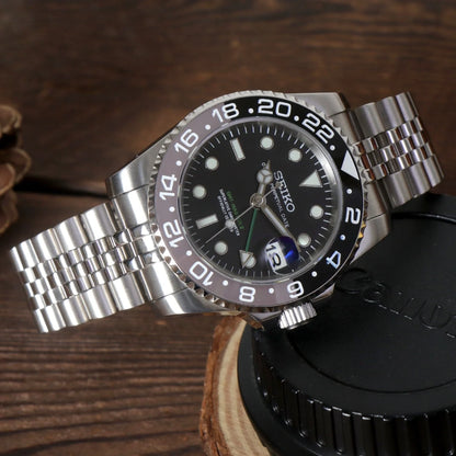 Seiko Mod GMT Bruce Wayne
