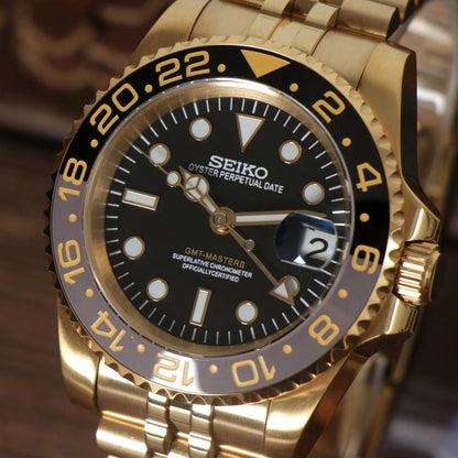 Seiko Mod GMT Master Gold