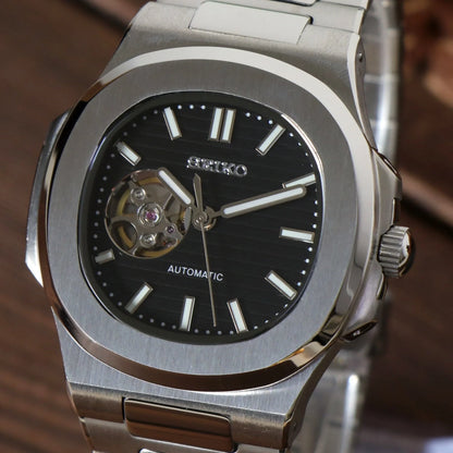 Seiko Nautilus Open Heart Noir