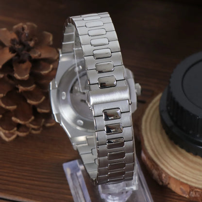 Seiko Mod Nautilus Bleu