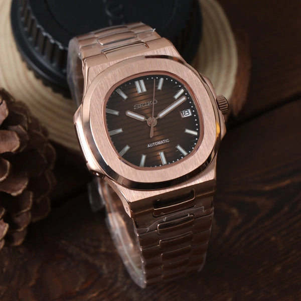 Seiko Mod Nautilus Chocolate