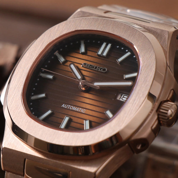 Seiko Mod Nautilus Chocolate