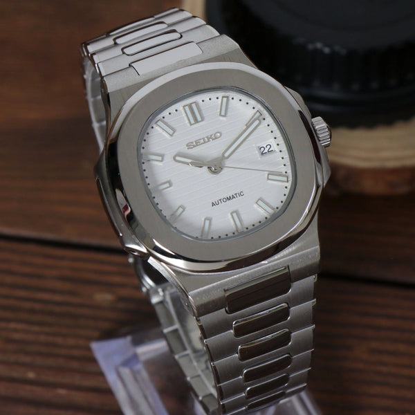 Seiko Mod Nautilus White