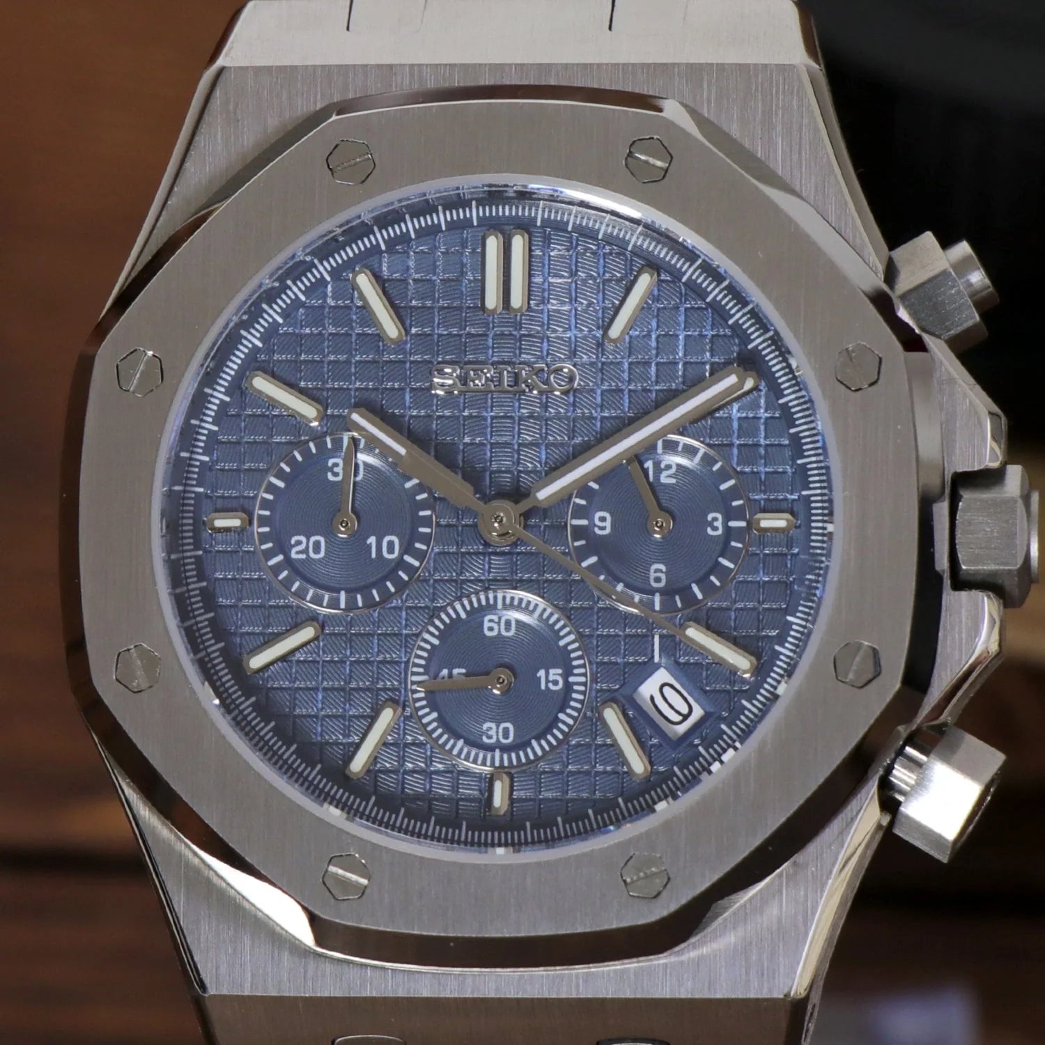 Seiko Royal Oak Chronograph Blue