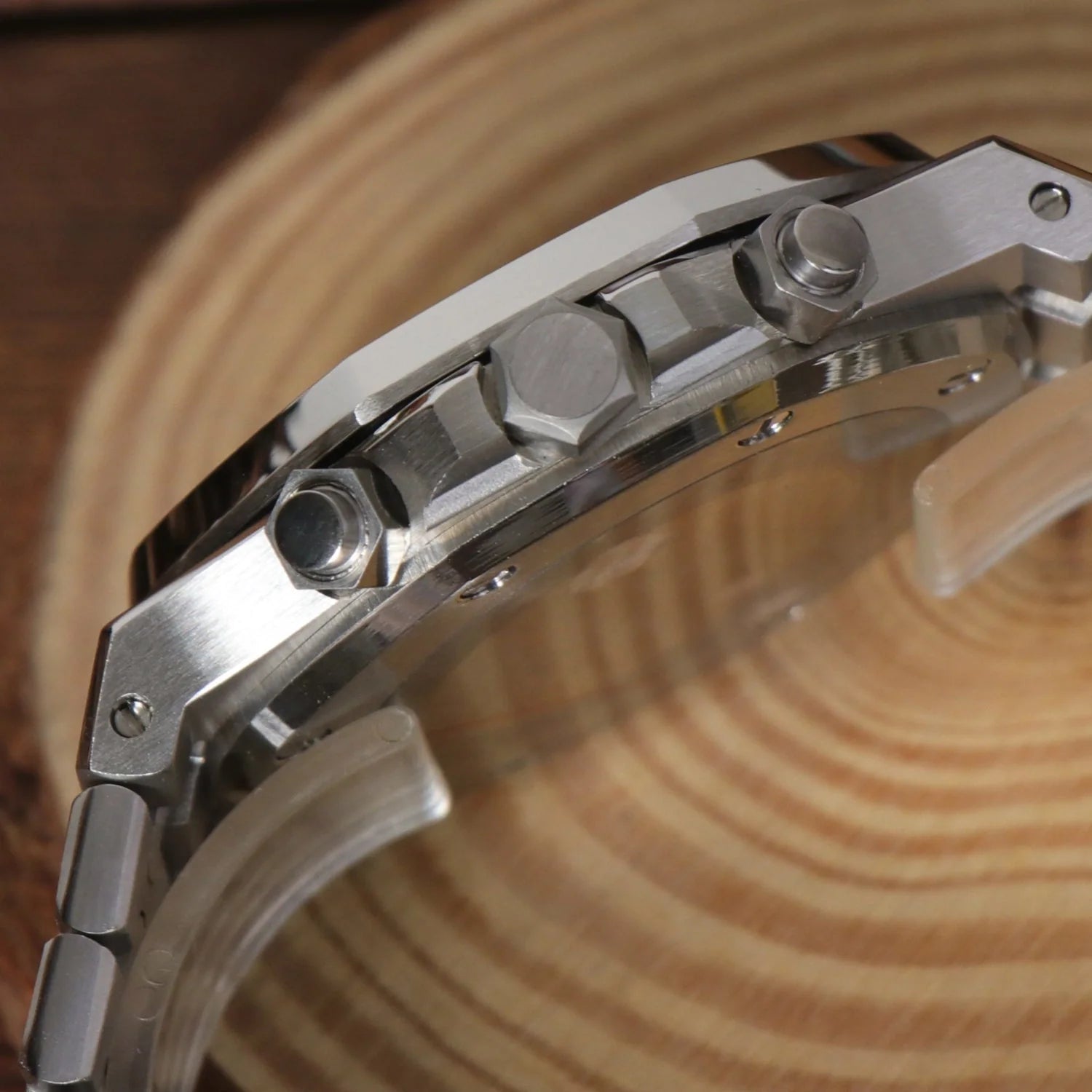 Seiko Mod Royal Oak Chronograph Green