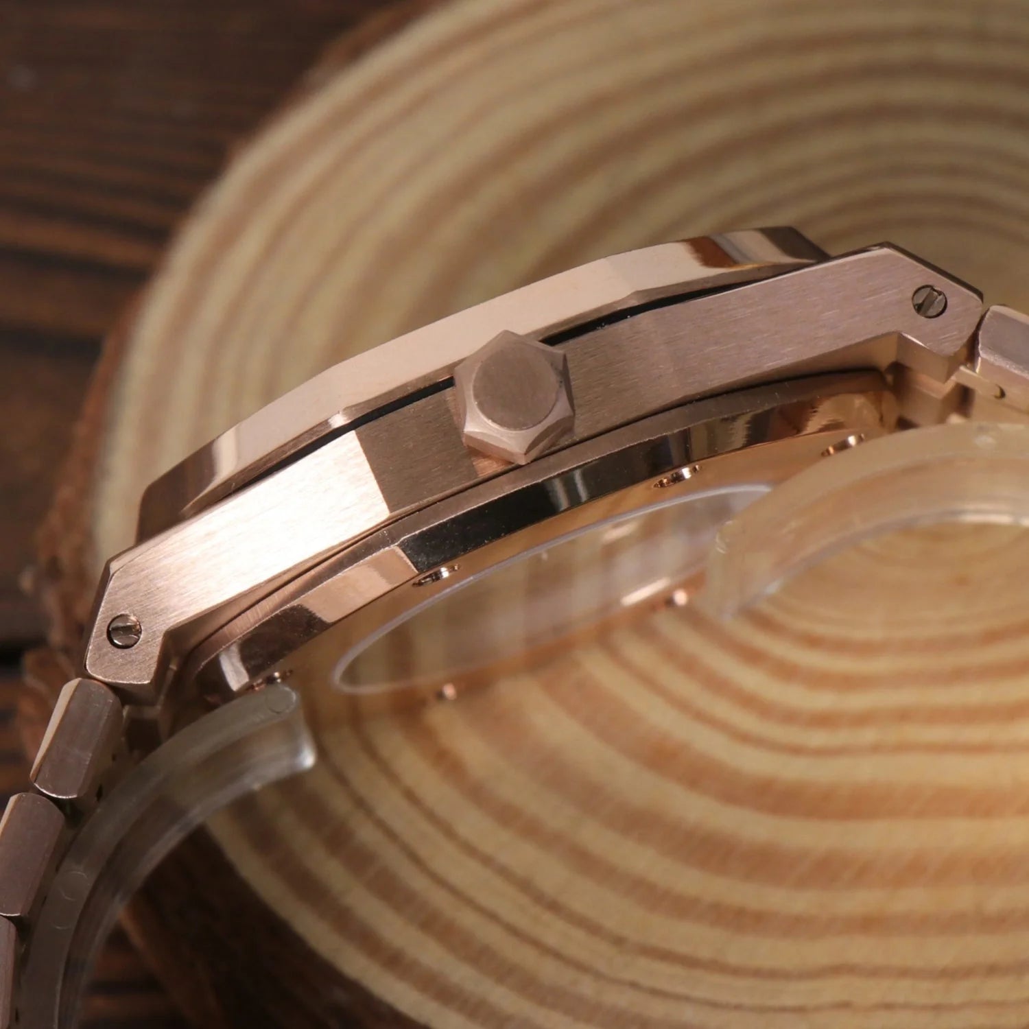 Seiko Mod Royal Oak Or Rose