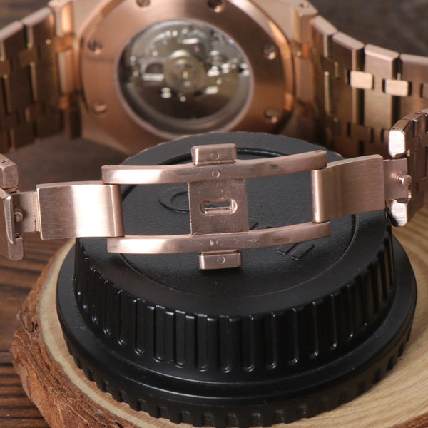 Seiko Mod Royal Oak Rose Gold
