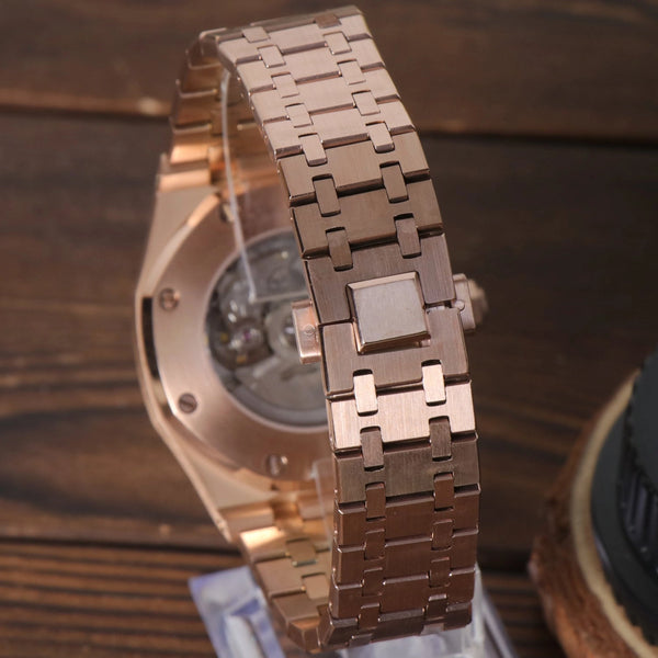 Seiko Mod Royal Oak Rose Gold