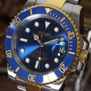 Seiko Mod Submariner Two Tone Blue